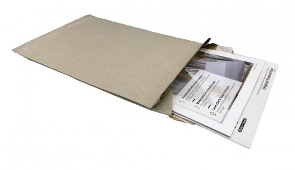 Graspapier-Polstertasche ohne Falte B4 250X353 (100 Stück)